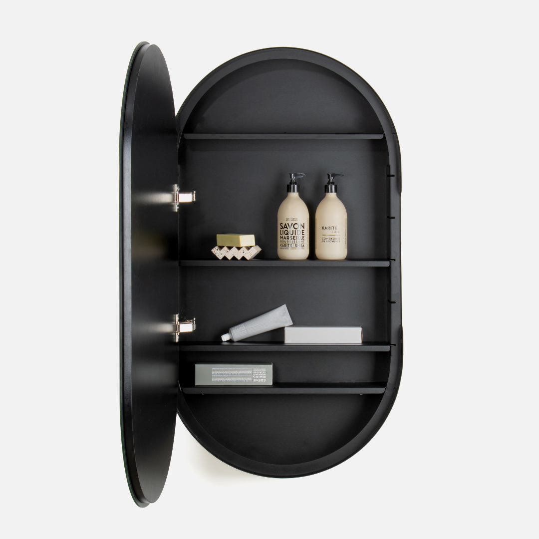 Deep Frame Pill Mirror Cabinet