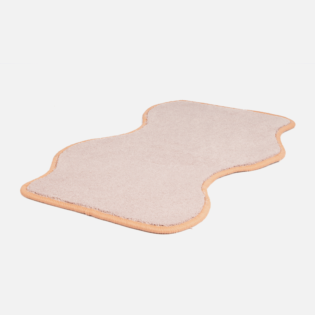 Curvy Mini Rug - Blush & Peach