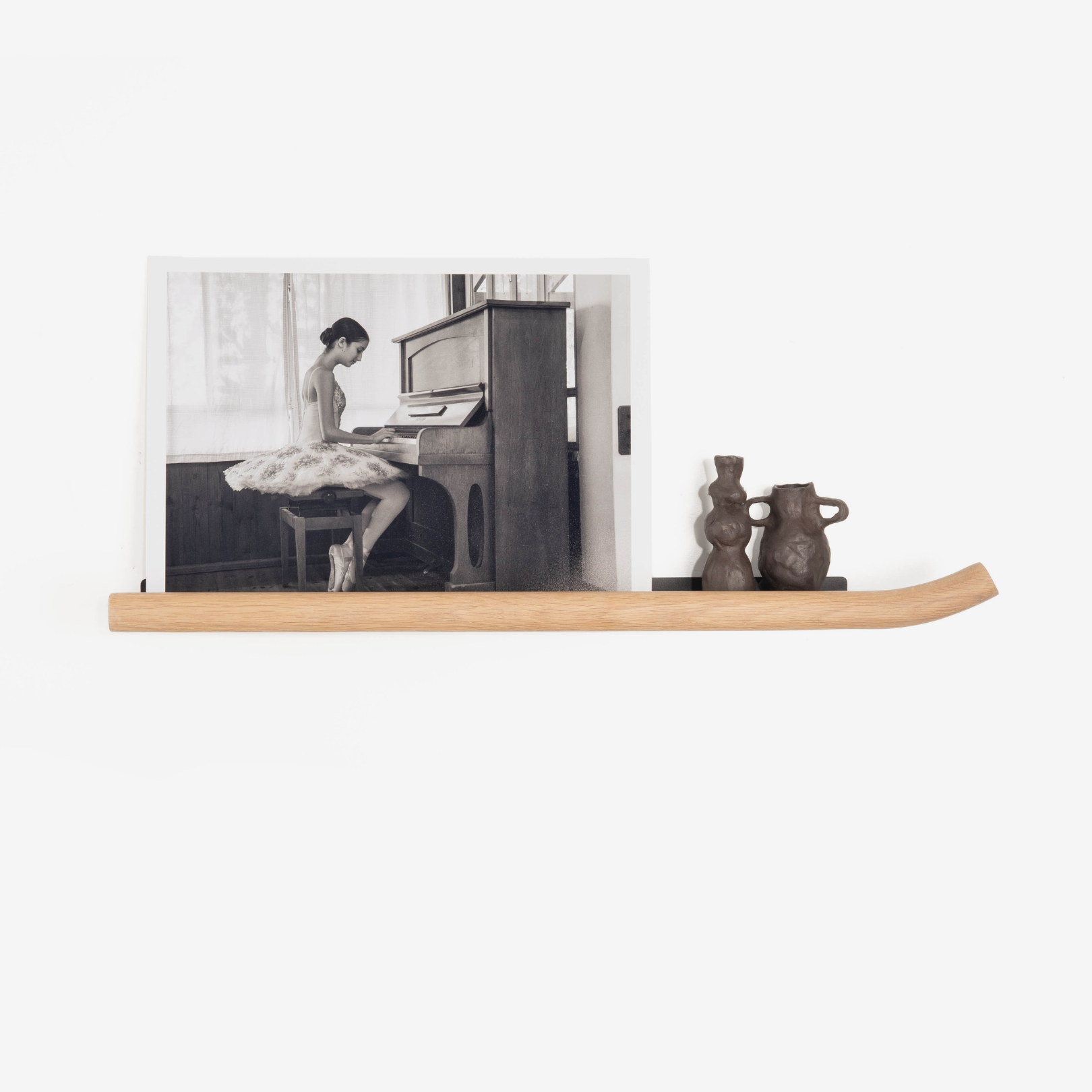 Noodle Lip Shelf Uptick - Solid Oak