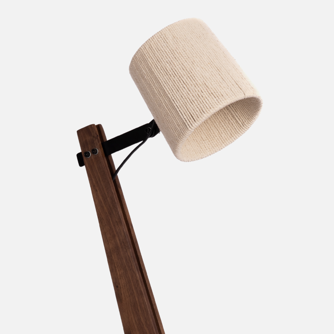 Industrial Desk Lamp - Walnut