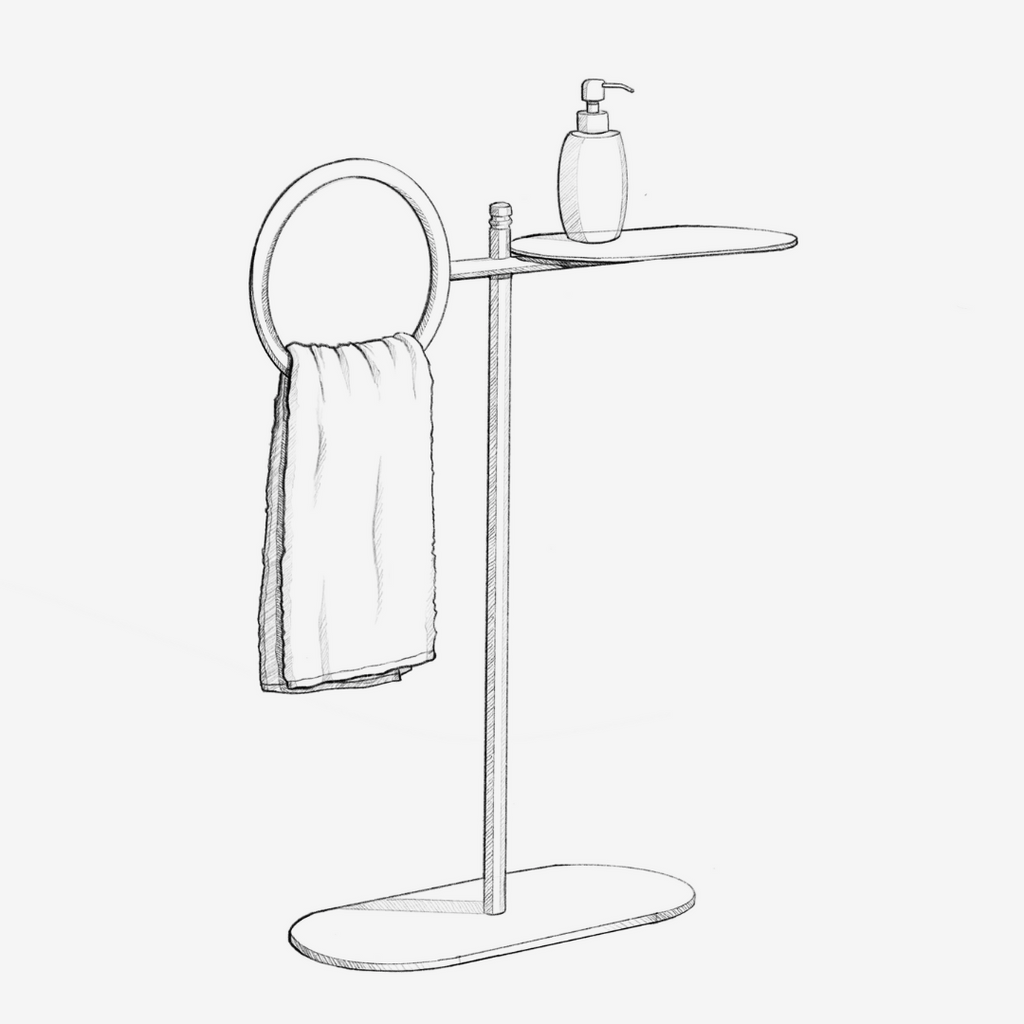 Loop Bath Stand - Black