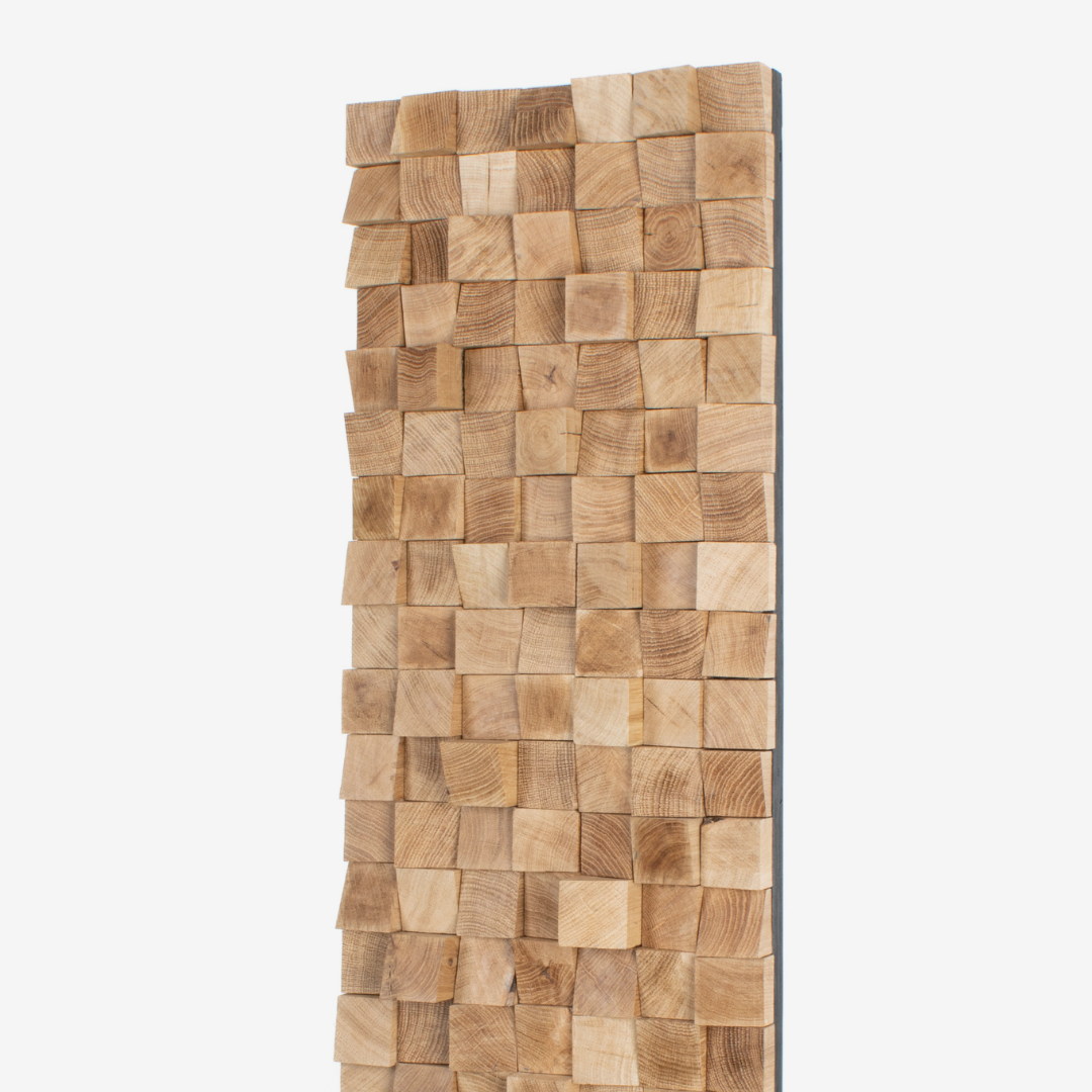 Blocks Wall Art - Solid White Oak