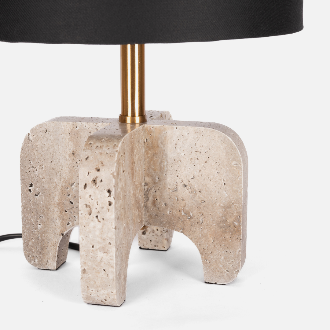 Marble Table Lamp - Beige