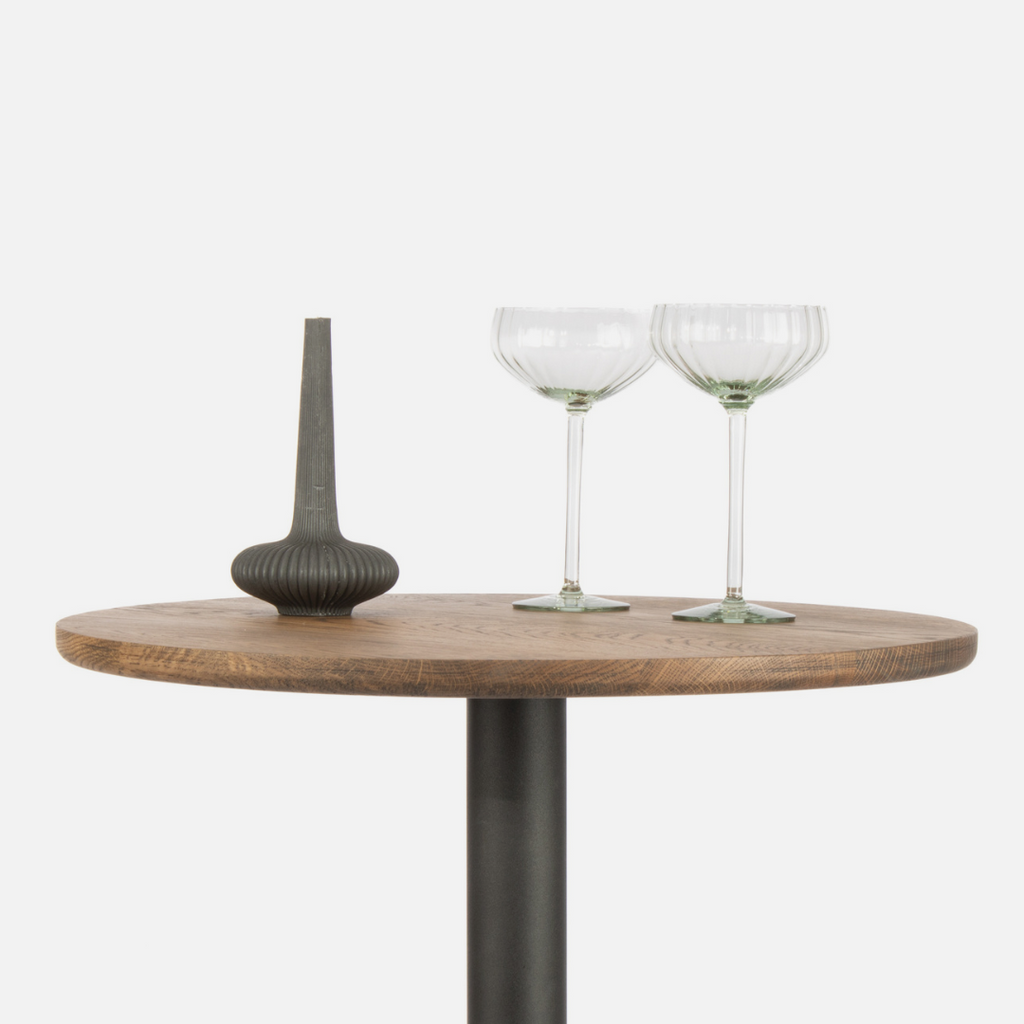 Norman Cocktail Table - Black / Dark Oak