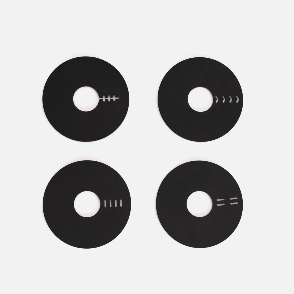 Stockholm Donut Coaster Set - Black