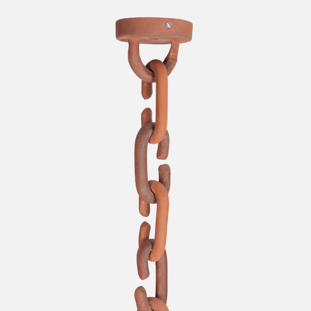 Single Chain Pendant - Terracotta
