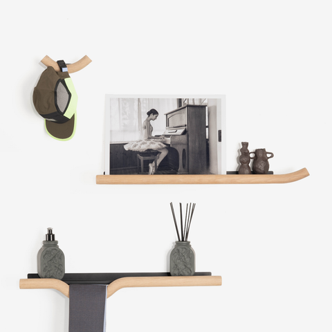 Noodle Lip Shelf Combo - Solid Oak