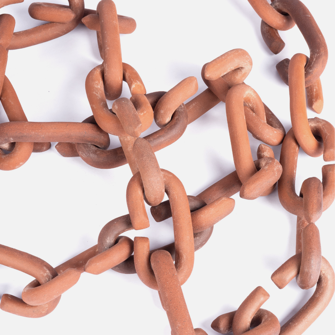 Single Chain Pendant - Terracotta