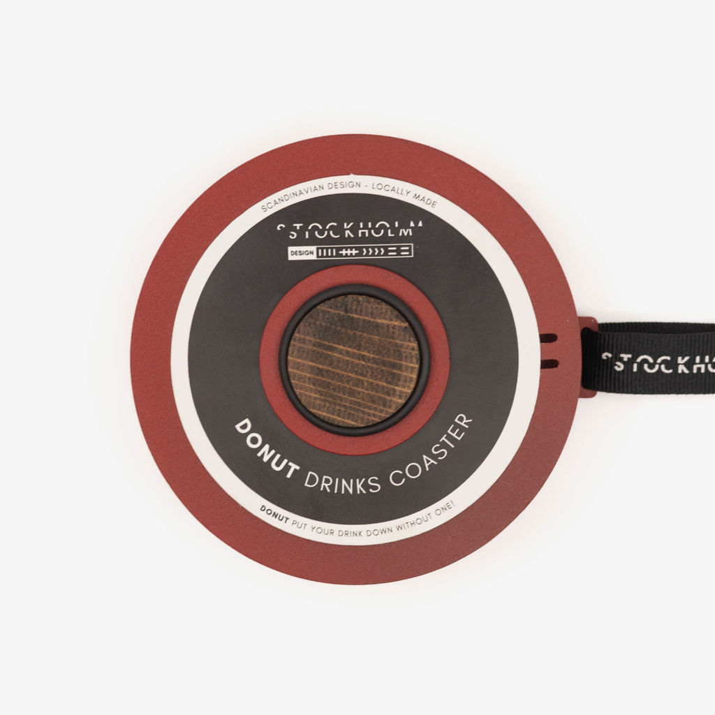 Stockholm Donut Coaster Set - Red