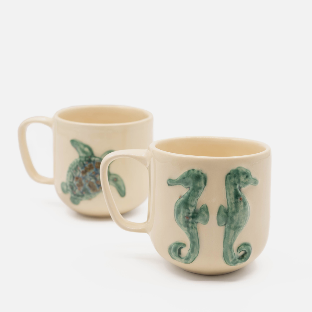 Jonno The Large Sea Turtle Mug - Crystal Jade