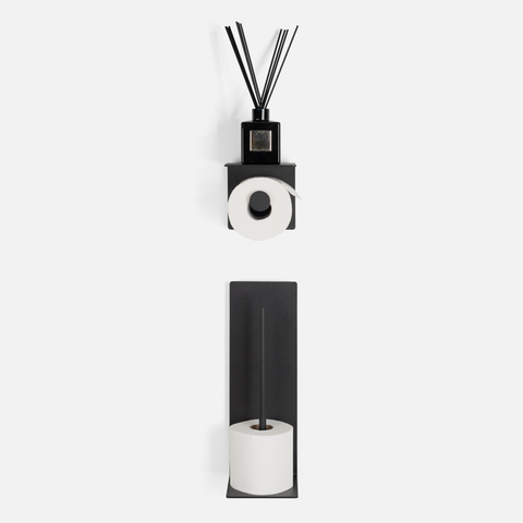 Norr Toilet Roll Holder Set - Black