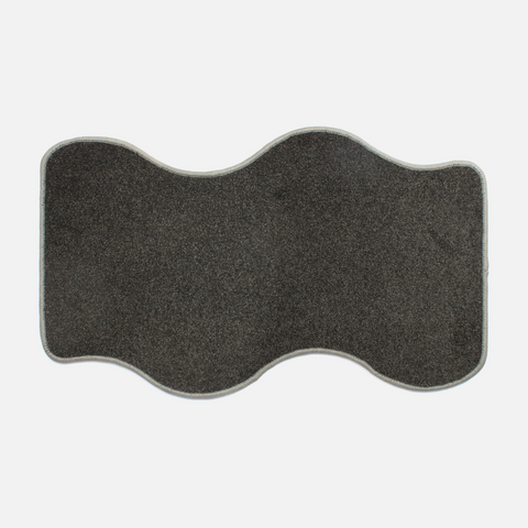 Curvy Mini Rug - Black & Grey