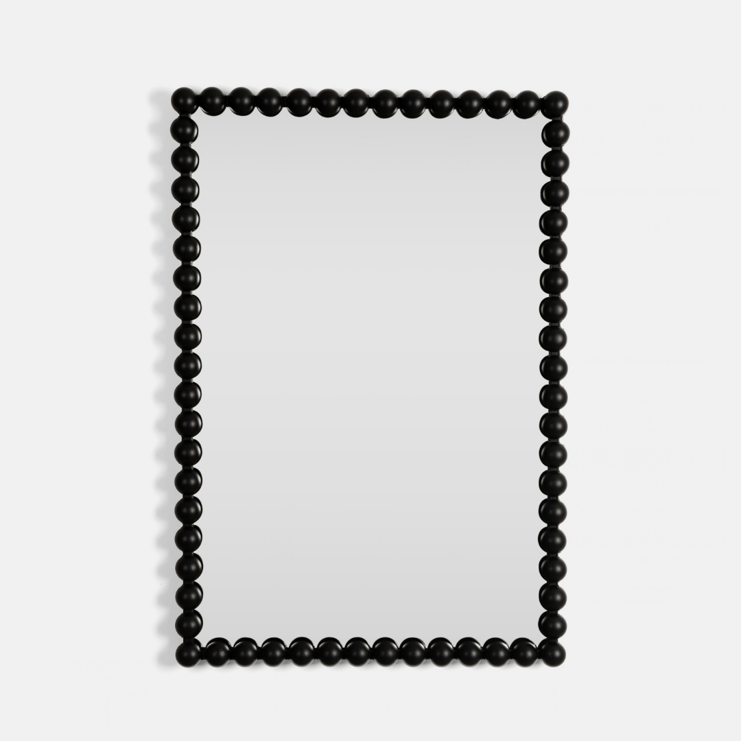 The Beaded Mirror - Black