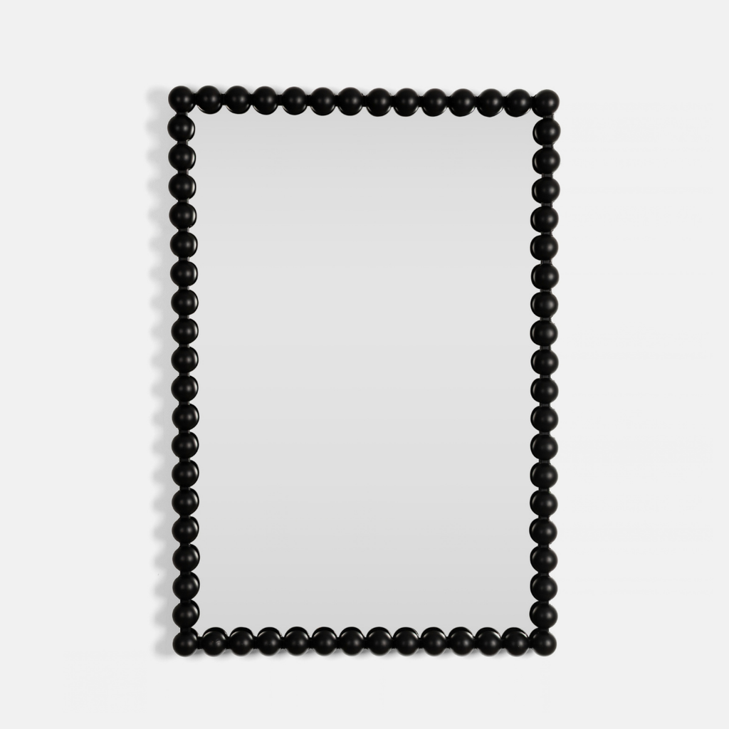 The Beaded Mirror - Black
