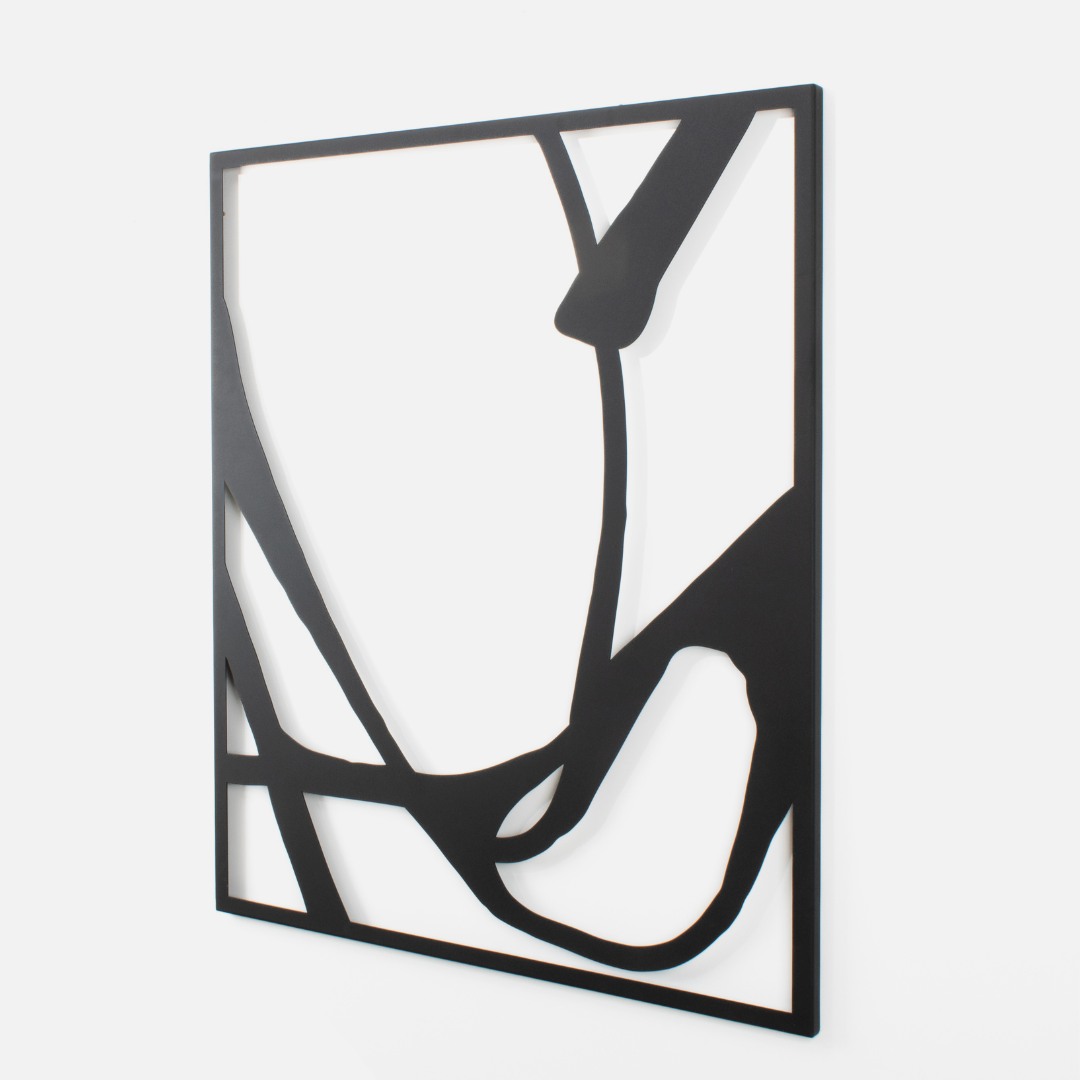 Steel Wall Art - Blurred Lines (Set of two)