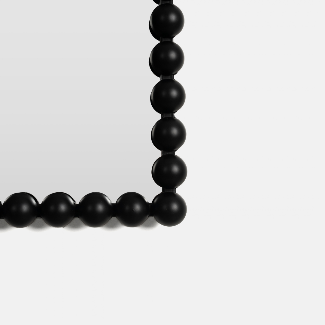 The Beaded Mirror - Black
