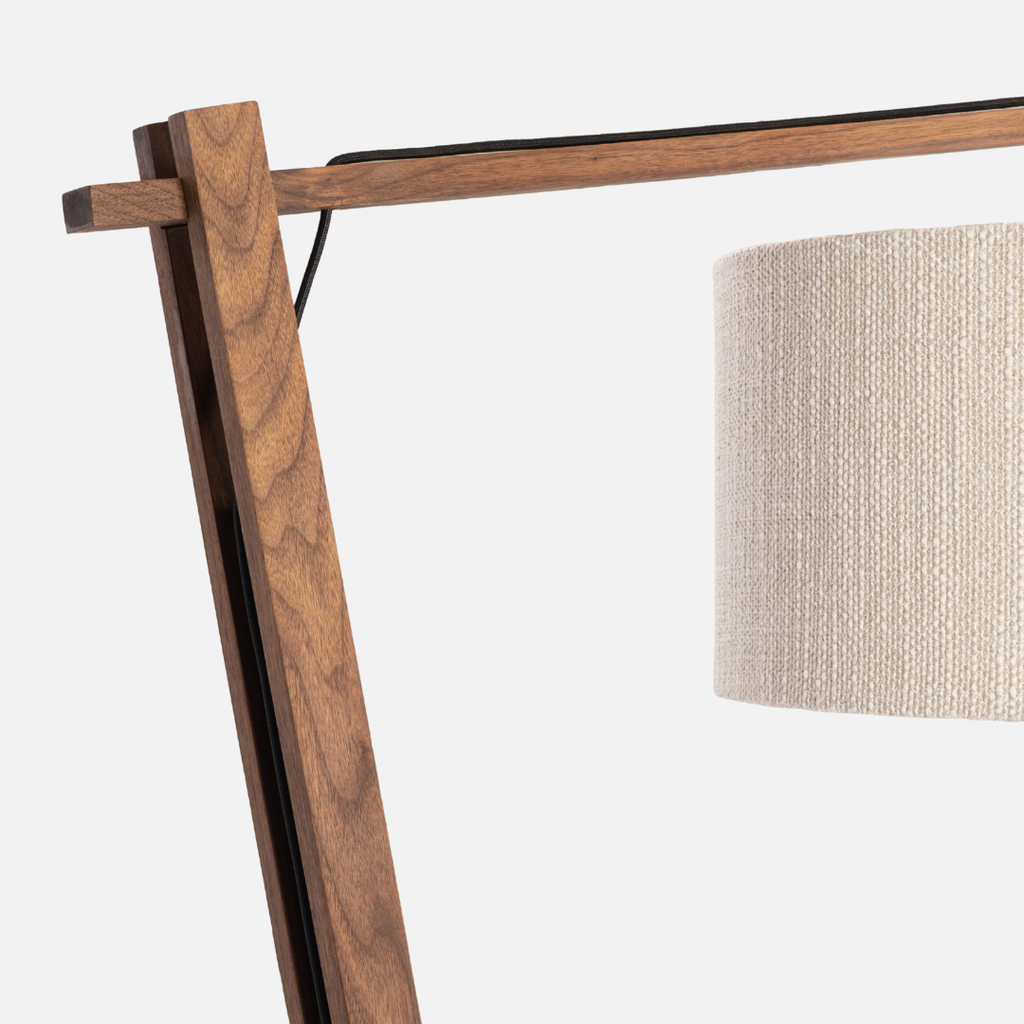 Tetsu Floor Lamp - Walnut / Oatmeal