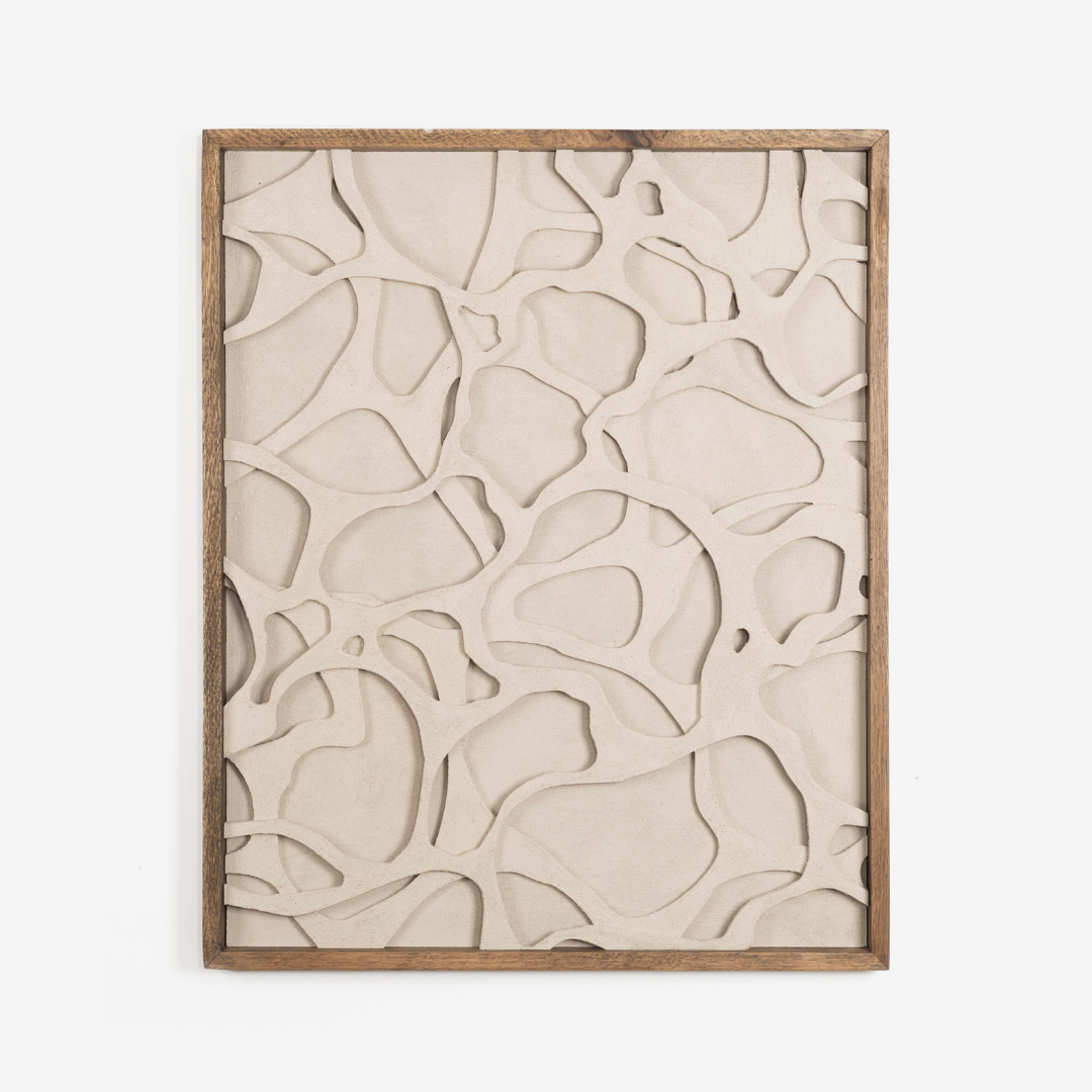 Cascade Textured Wall Art - Sand Stone