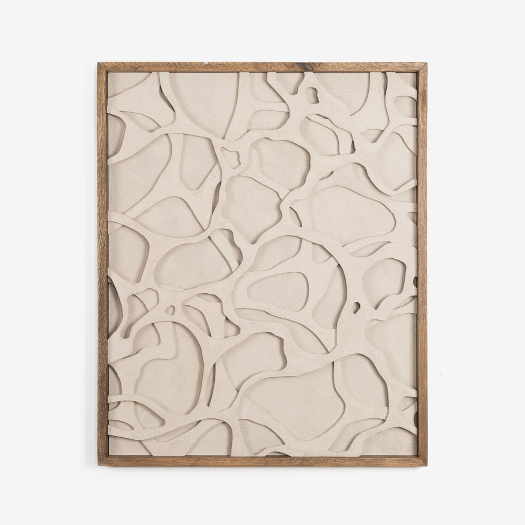 Cascade Textured Wall Art - Sand Stone