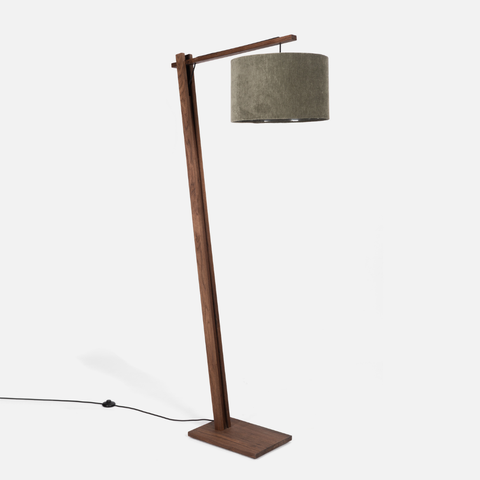 Tetsu Floor Lamp - Walnut / Olive