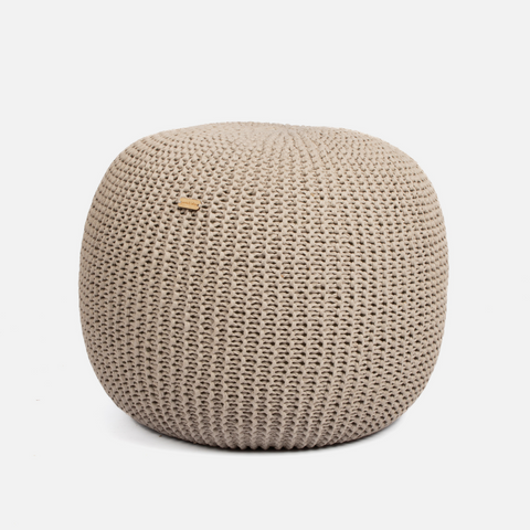 Zimbo Round Ottoman - Natural