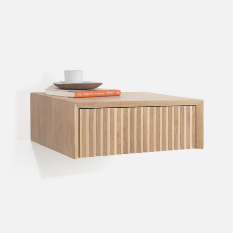Copenhagen Fluted Side Table - Floating