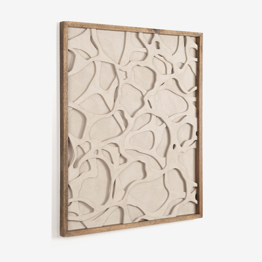 Cascade Textured Wall Art - Sand Stone