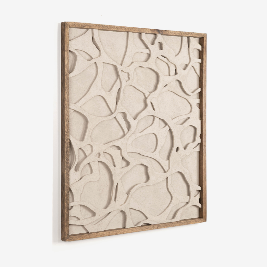 Cascade Textured Wall Art - Sand Stone