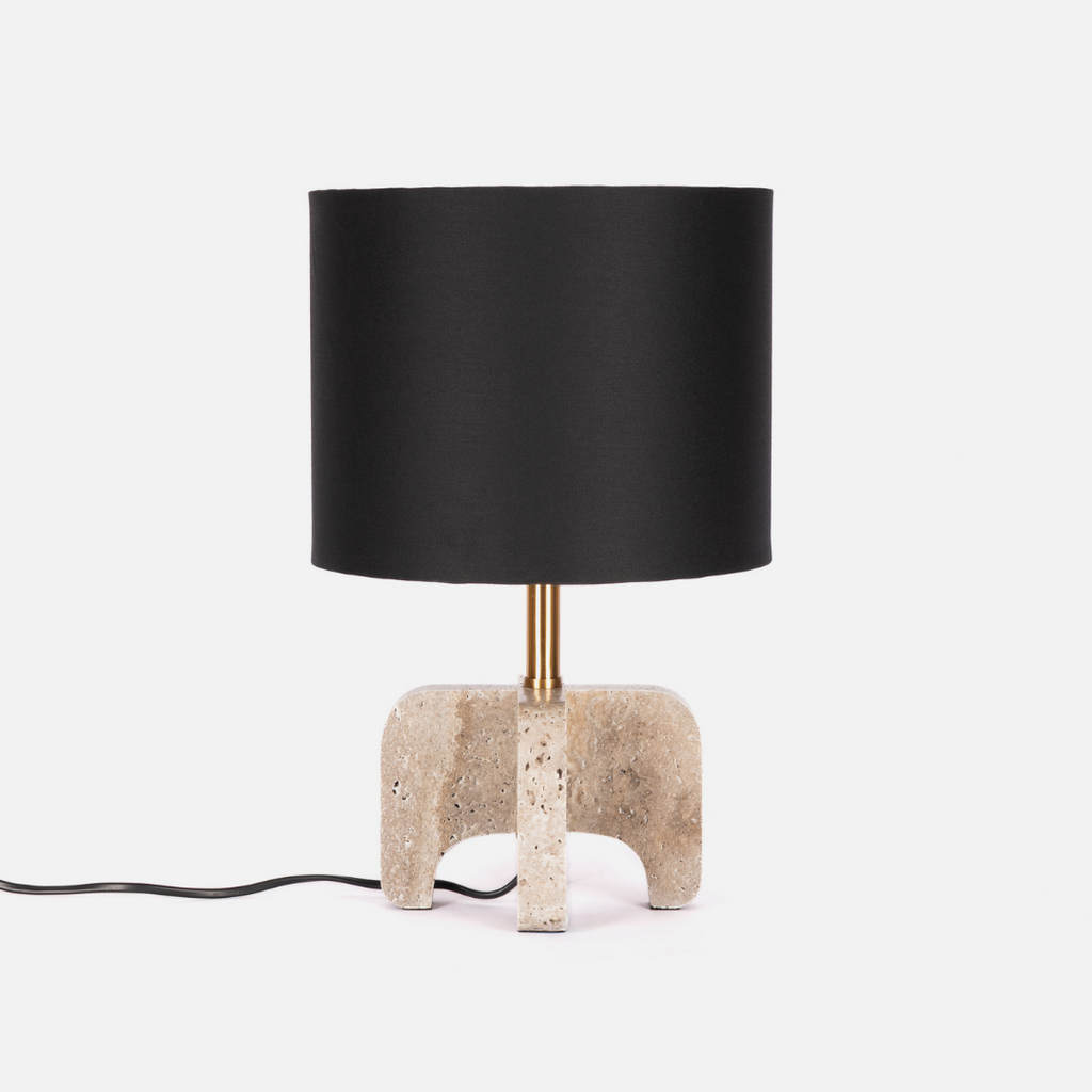 Marble Table Lamp - Beige