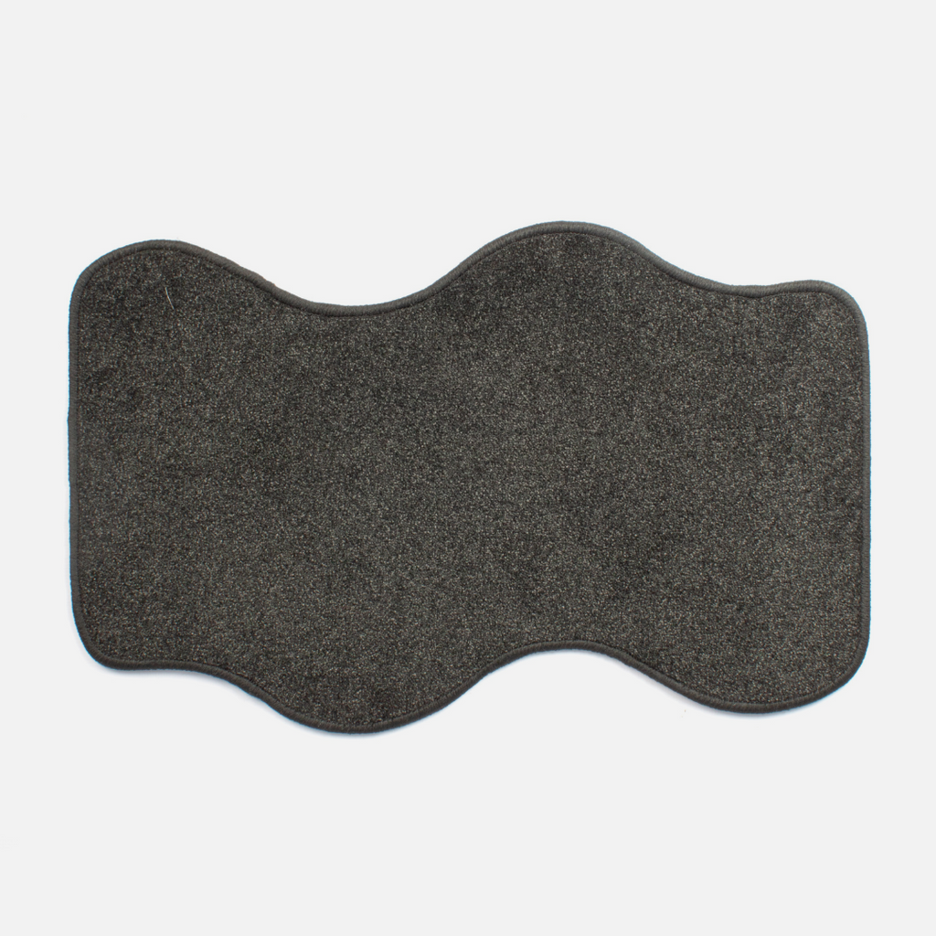 Curvy Mini Rug - Black & Black