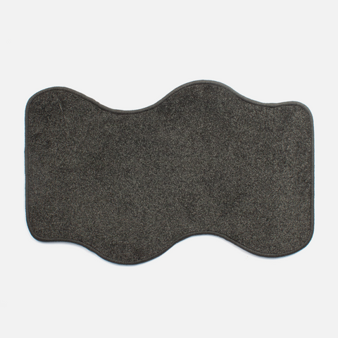 Curvy Mini Rug - Black & Black