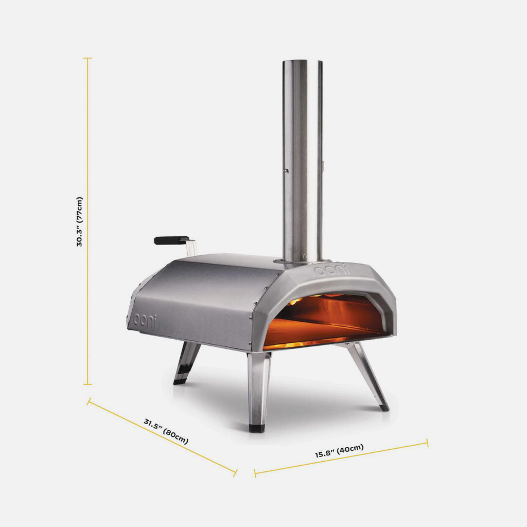 Ooni Karu Wood and Charcoal Pizza Oven 12" Brushed SS