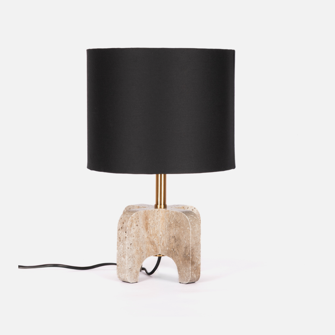 Marble Table Lamp - Beige