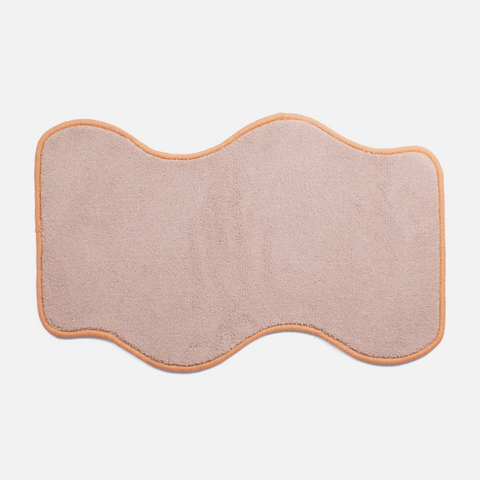 Curvy Mini Rug - Blush & Peach