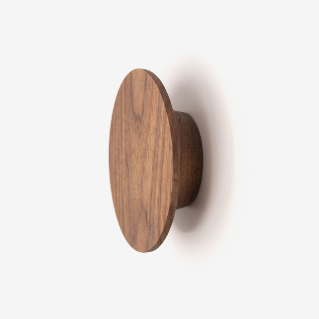 'Oh Hey' Wall Hooks - Solid Walnut