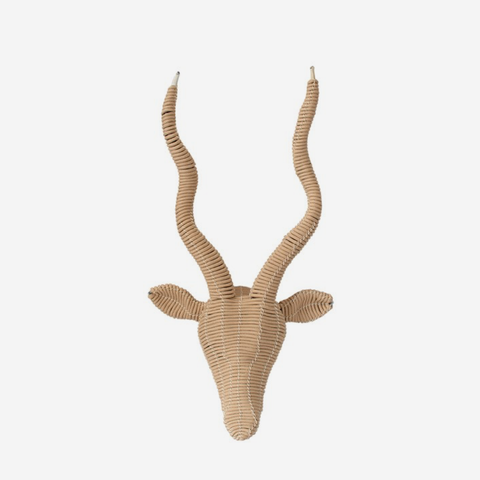 Kudu Hanging Wall Art - Natural Rope