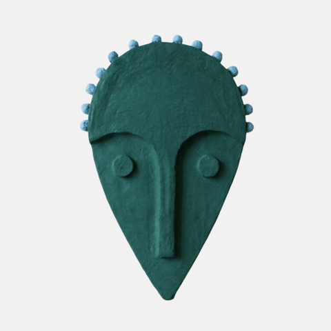 African Mask - Twana | Green