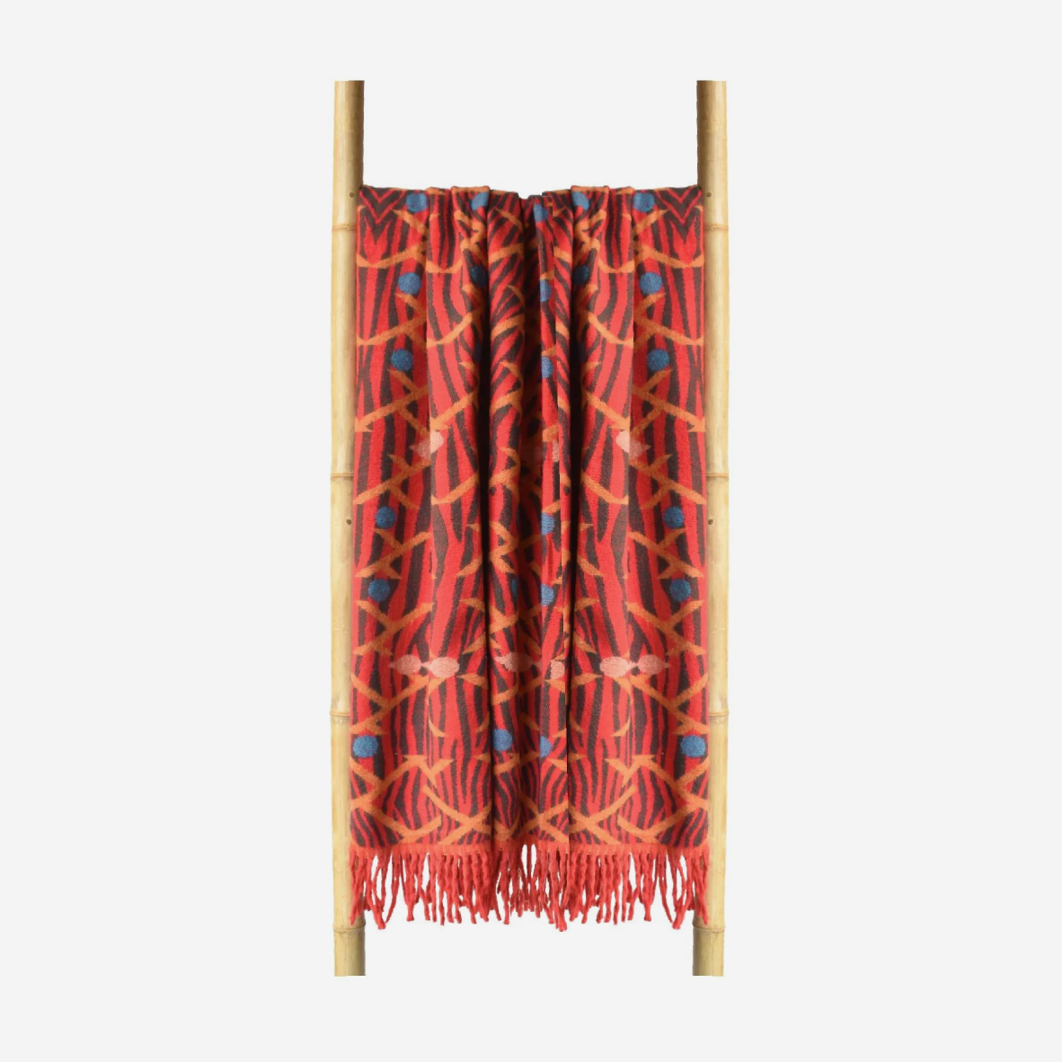 Himba Throw - Red & Old Gold