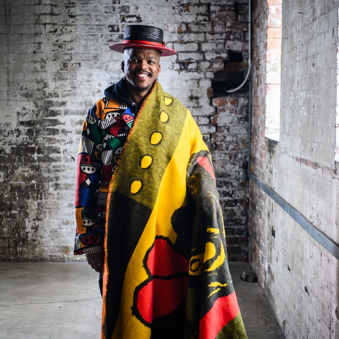 Isibusiso Sabaphansi Throw - Yellow & Red