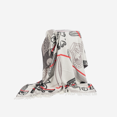 Basotho Throw - Natural & Black