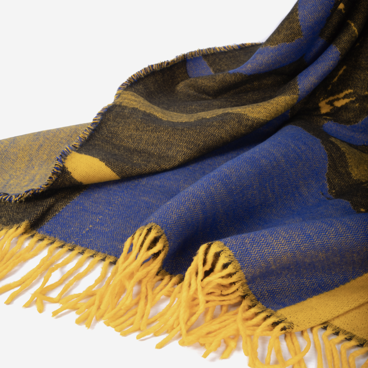 Isibusiso Sabaphansi Throw - Yellow & Old Royal