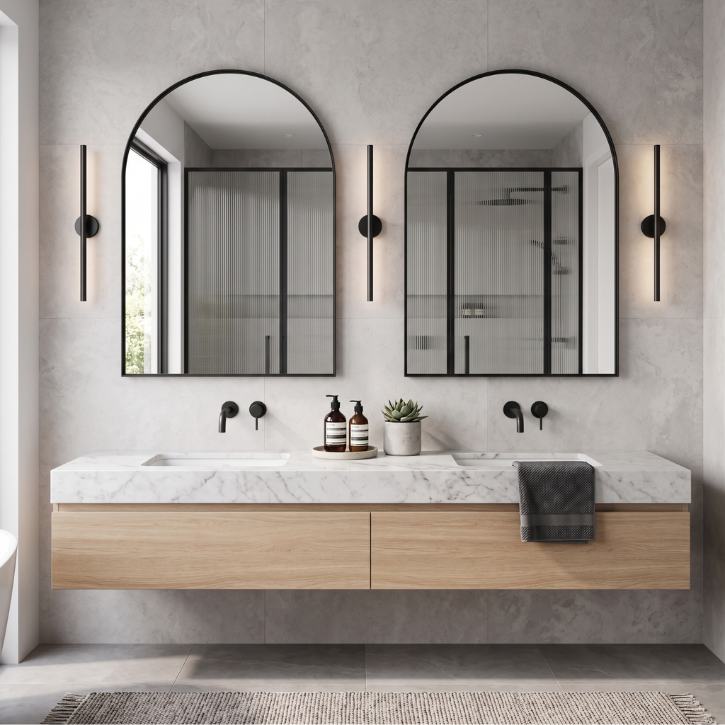 Deep Frame Arch Mirror