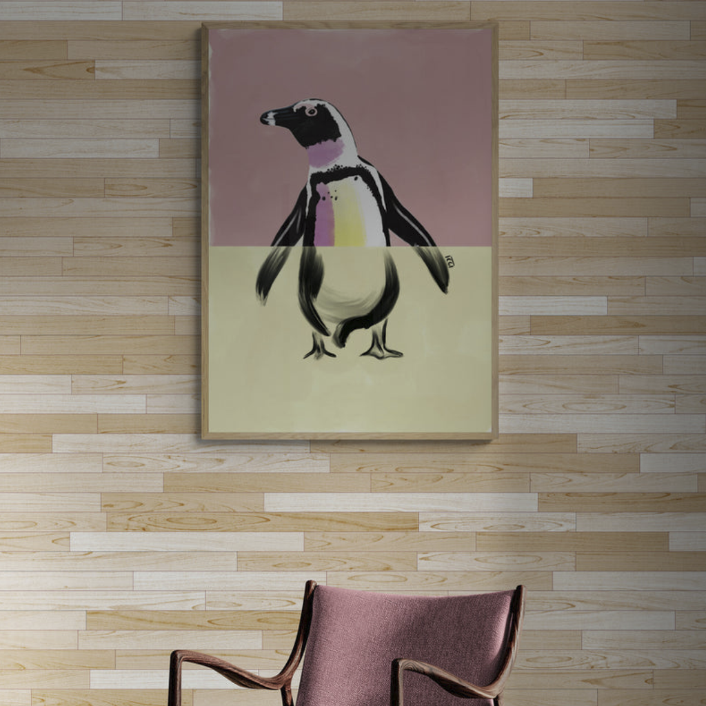 Art Poster A3 - Penguin Pop