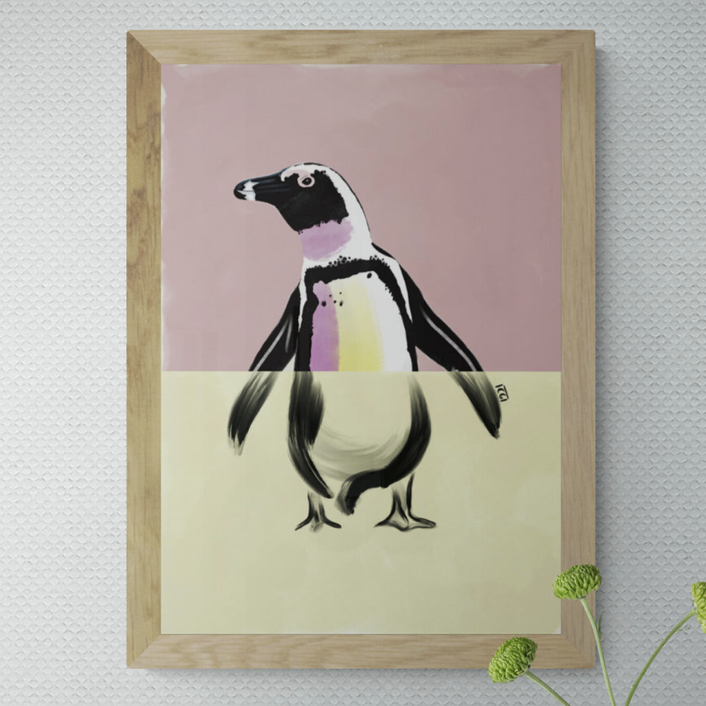 Art Poster A3 - Penguin Pop