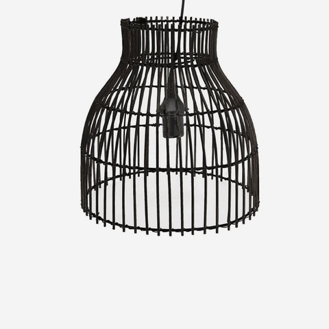 Bamboo Hanging Lamp  - Black