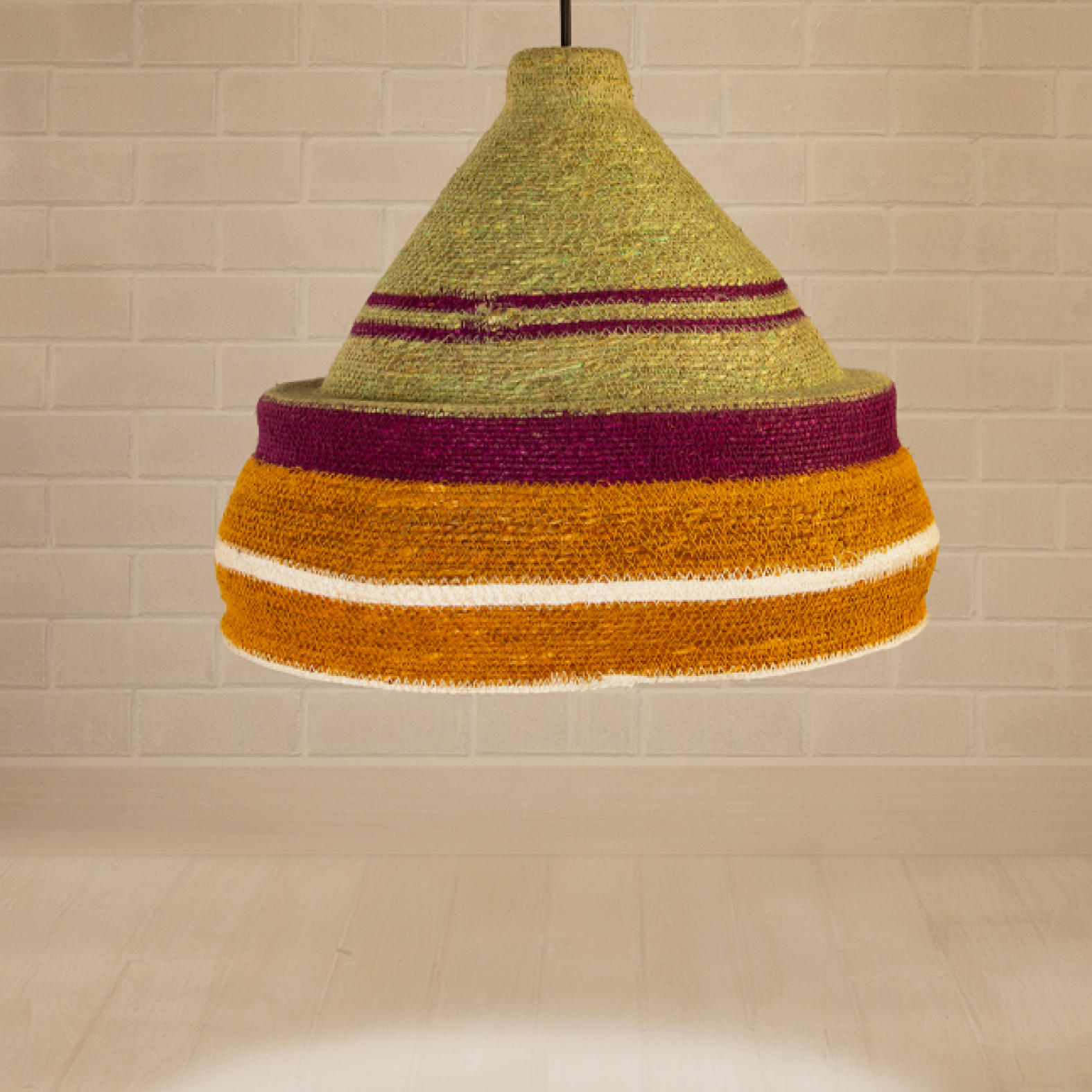 Basket Lampshade - Lesotho