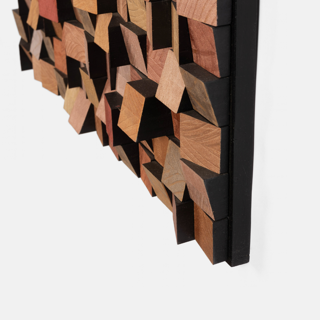 Blocks Wall Art - Liquid Metal