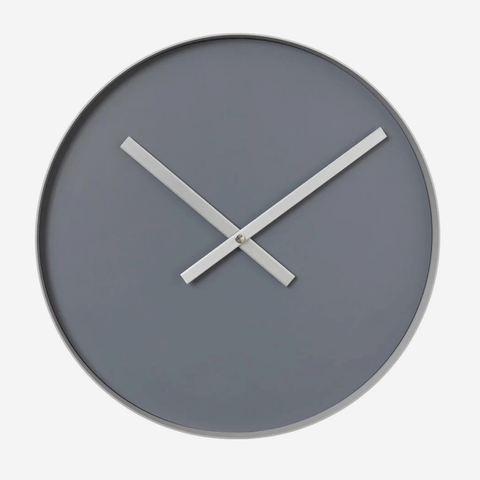 RIM Wall Clock Large - Steel Grey