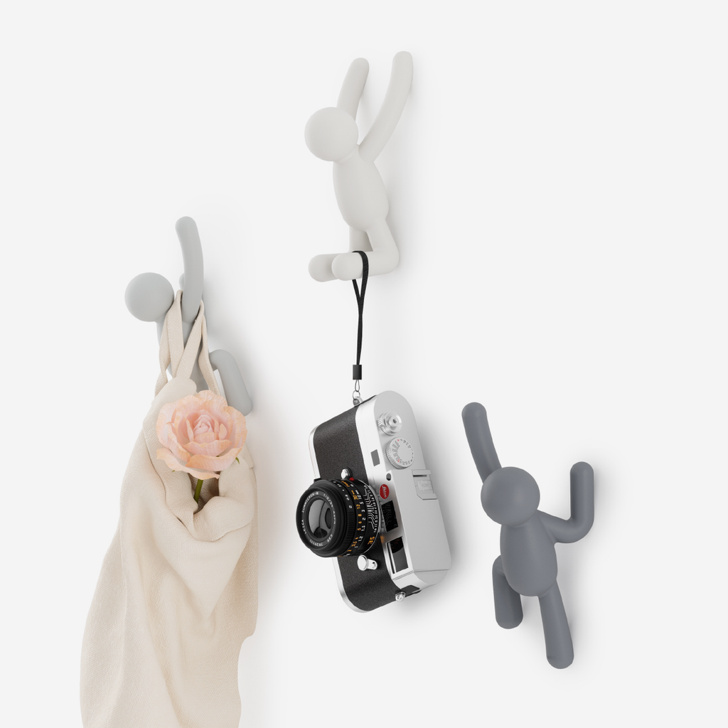 Buddy Wall Hooks - Grey