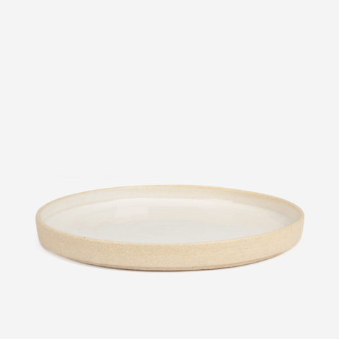 Organic Dinner Plate - Textured Ivory